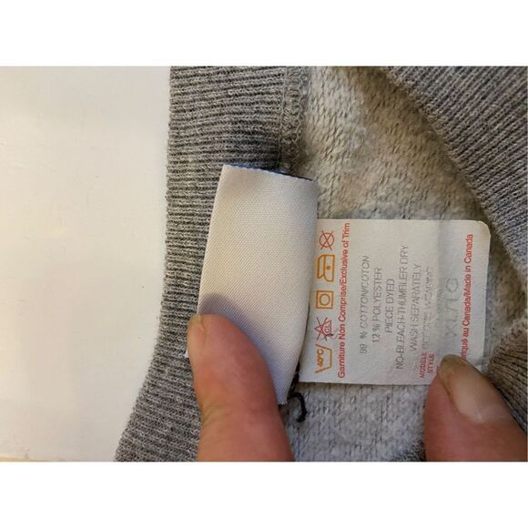 NBC Experience "Today" sweatshirt Xl gray Cotton Blend Rainbow Logo - Picture 6 of 8